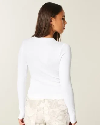 Langærmet baby-T-shirt