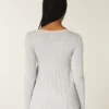 Langærmet babydoll-sweater med firkantet halsudskæring Langærmet babydoll-sweater med firkantet halsudskæring