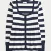 Langærmet babydoll-sweater med firkantet halsudskæring