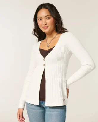 Langærmet Flyaway Babydoll Cardigan