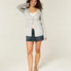 Langærmet Flyaway Babydoll Cardigan