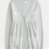 Langærmet Flyaway Babydoll Cardigan