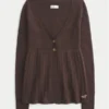 Langærmet Flyaway Babydoll Cardigan