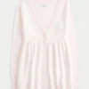 Langærmet Flyaway Babydoll Cardigan