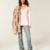 Langærmet Henley Babydoll Top Langærmet Henley Babydoll Top