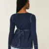 Langærmet Henley Babydoll Top