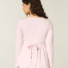 Langærmet Henley Babydoll Top Langærmet Henley Babydoll Top