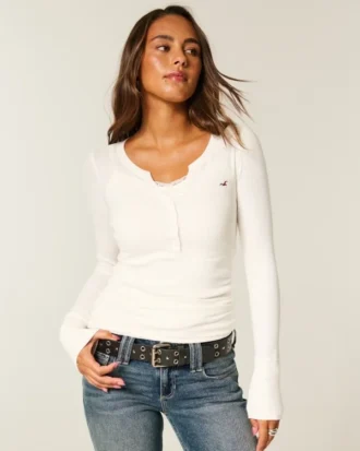 Langærmet Icon Henley