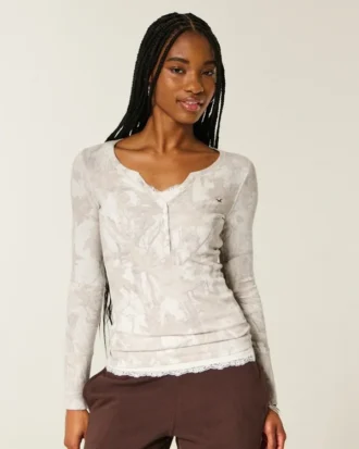 Langærmet Icon Henley