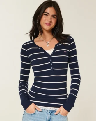 Langærmet Icon Henley