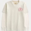 Langærmet T-shirt med grafisk print af ulvehoved Langærmet T-shirt med grafisk print af ulvehoved