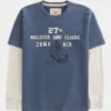 Langærmet T-shirt med surf-logo i flere lag Langærmet T-shirt med surf-logo i flere lag