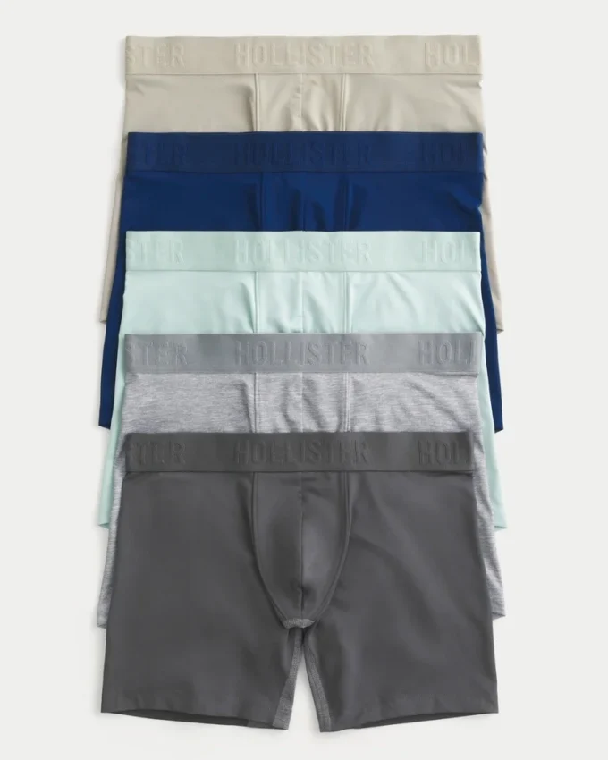 Langere, kølig boxershorts, 5-pak