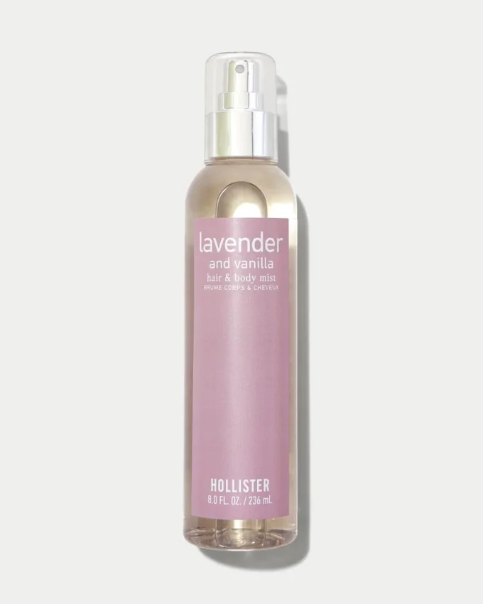 Lavendel og vanilje hår- og kropsspray
