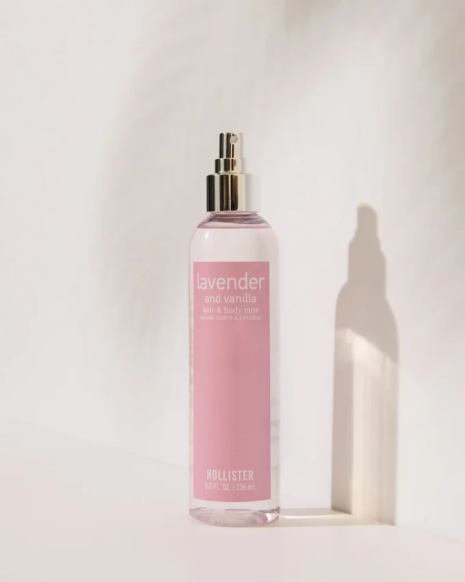 Lavendel og vanilje hår- og kropsspray