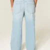 Lavtaljede baggy jeans i distressed look Lavtaljede baggy jeans i distressed look