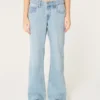 Lavtaljede baggy jeans i medium vask Lavtaljede baggy jeans i medium vask
