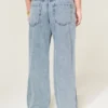 Lavtaljede baggy jeans i medium vask Lavtaljede baggy jeans i medium vask