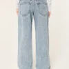 Lavtaljede baggy jeans i medium vask Lavtaljede baggy jeans i medium vask