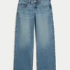 Lavtaljede baggy jeans i medium vask Lavtaljede baggy jeans i medium vask