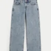 Lavtaljede baggy jeans i medium vask Lavtaljede baggy jeans i medium vask