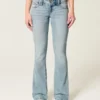 Lavtaljede bootcut-jeans