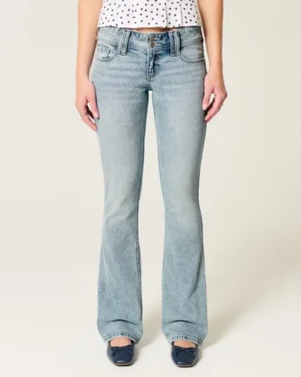 Lavtaljede bootcut-jeans