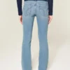 Lavtaljede bootcut-jeans i medium vask