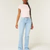 Lavtaljede bootcut-jeans med stjernebroderi Lavtaljede bootcut-jeans med stjernebroderi