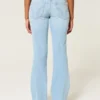 Lavtaljede bootcut-jeans med stjernebroderi Lavtaljede bootcut-jeans med stjernebroderi