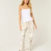 Lavtaljede camouflage-baggyjeans Lavtaljede camouflage-baggyjeans