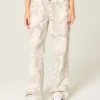 Lavtaljede camouflage-baggyjeans Lavtaljede camouflage-baggyjeans