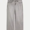 Lavtaljede grå baggy jeans Lavtaljede grå baggy jeans