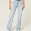 Lavtaljede, letvaskede, afslappede jeans med lige ben Lavtaljede, letvaskede, afslappede jeans med lige ben