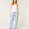 Lavtaljede, løse jeans i lys vask Lavtaljede, løse jeans i lys vask