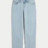 Lavtaljede, løse jeans i lys vask Lavtaljede, løse jeans i lys vask