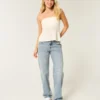 Lavtaljede, løse jeans i medium vask Lavtaljede, løse jeans i medium vask