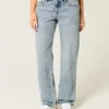 Lavtaljede, løse jeans i medium vask Lavtaljede, løse jeans i medium vask
