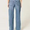 Lavtaljede, løse jeans med medium vask og rips Lavtaljede, løse jeans med medium vask og rips