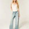 Lavtaljede, lysvaskede baggy jeans Lavtaljede, lysvaskede baggy jeans