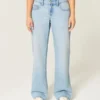 Lavtaljede, lysvaskede baggy jeans Lavtaljede, lysvaskede baggy jeans