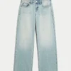 Lavtaljede, lysvaskede baggy jeans Lavtaljede, lysvaskede baggy jeans