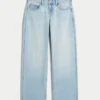 Lavtaljede, lysvaskede baggy jeans Lavtaljede, lysvaskede baggy jeans