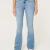 Lavtaljede, lysvaskede bootcut-jeans Lavtaljede, lysvaskede bootcut-jeans