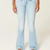 Lavtaljede, lysvaskede bootcut-jeans Lavtaljede, lysvaskede bootcut-jeans