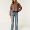Lavtaljede, mediumvaskede, afslappede jeans med lige ben Lavtaljede, mediumvaskede, afslappede jeans med lige ben