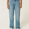 Lavtaljede, mediumvaskede, afslappede jeans med lige ben Lavtaljede, mediumvaskede, afslappede jeans med lige ben