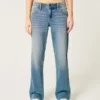 Lavtaljede, mediumvaskede, afslappede jeans med lige ben Lavtaljede, mediumvaskede, afslappede jeans med lige ben