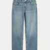 Lavtaljede, mediumvaskede, afslappede jeans med lige ben Lavtaljede, mediumvaskede, afslappede jeans med lige ben