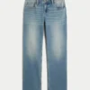 Lavtaljede, mediumvaskede, afslappede jeans med lige ben Lavtaljede, mediumvaskede, afslappede jeans med lige ben